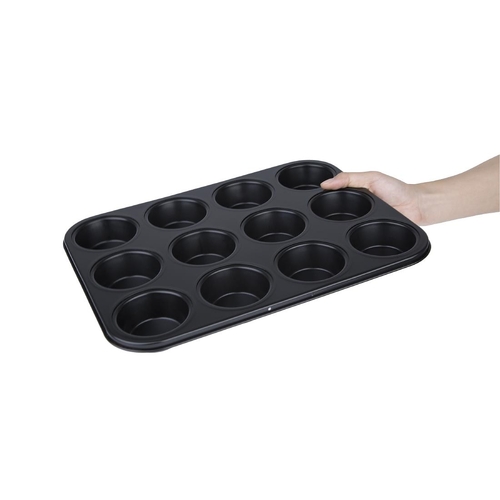 Vogue Non Stick Muffin Tray 12 Cup - 350x270x30mm 13 3/4x10 1/2x1" - GD011