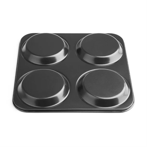Vogue Non Stick Yorkshire Pudding Tray 4 Cup 235x235x23mm - GD012