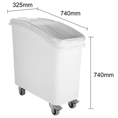 Vogue Ingredient Bin with Scoop 81Ltr - GD026