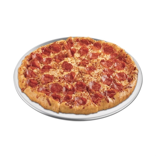 Vogue Pizza Tray Wide Rim Aluminum 255mm  - GE197