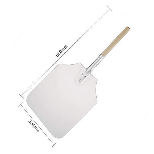 Vogue Aluminium Pizza Peel 305x355mm (Blade 660mm) - GE208