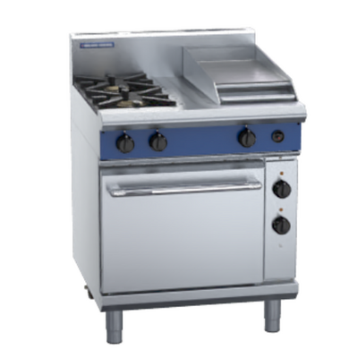 Blue Seal GE505C - 2 Burner Gas Cooktop + 300mm Griddle with Electric Static Oven - GE505C
