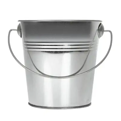 Round Galvanised Bucket 132x135mm - GF247