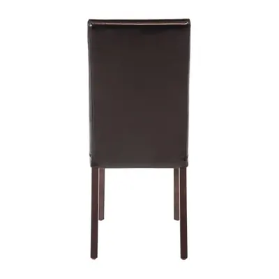Bolero Faux Leather Dining Chairs Black (Pack of 2) - GF954