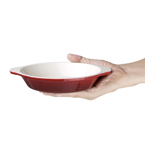Vogue Round Gratin Red 400ml - GH315