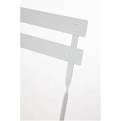 Bolero Grey Pavement Style Steel Folding Chairs (Pack of 2) - GH551