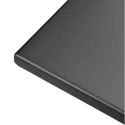 Bolero Black Square Pavement Style Steel Table - GK989