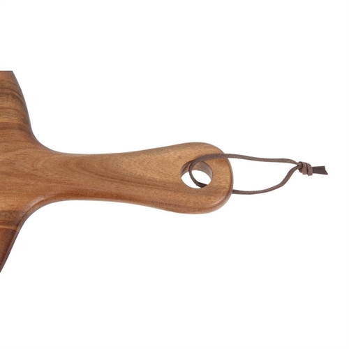 Olympia Acacia Paddle Board Round 355x15mm 135mm handle - GM262