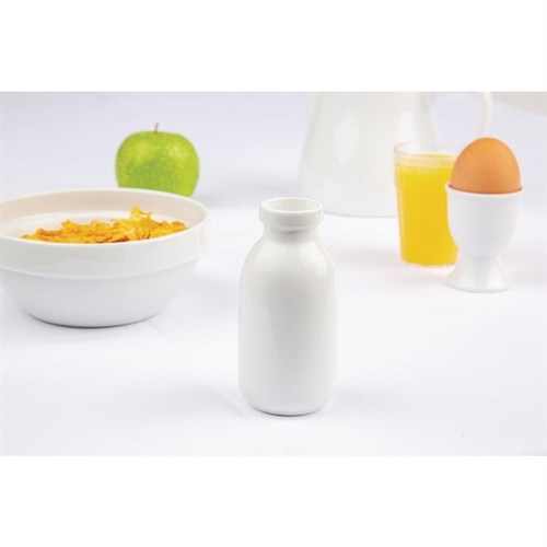 Olympia White Mini Milk Bottle 145ml (Box of 12) - GM368