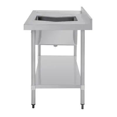 Vogue Single Bowl Sink Double Drainer (90mm Drain) 1500x700mm - HC918