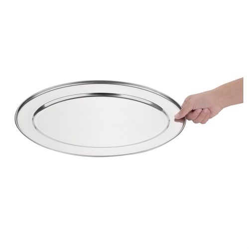 Oval Serving Flat St/St - 24" - K369