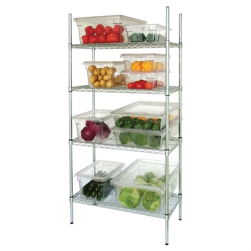 Vogue Flat Pack 4 Shelf Unit 915x460x1840mm - L927