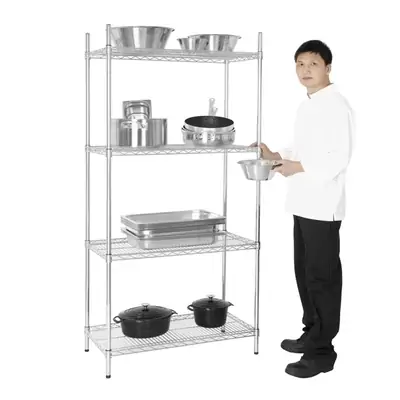 Vogue Flat Pack 4 Shelf Unit 915x460x1840mm - L927