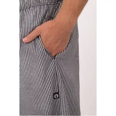 Essential Baggy Chef Pants - Check - NBCP-XS - NBCP-XS