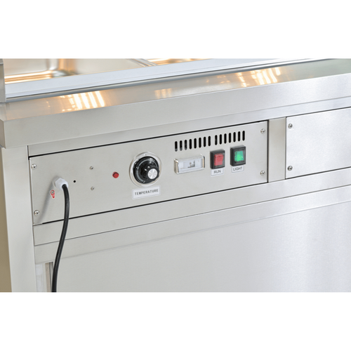 Thermaster PG150FE-XG - Wet and Dry Bain Marie Display 4x 1/1 GN Pans - PG150FE-XG