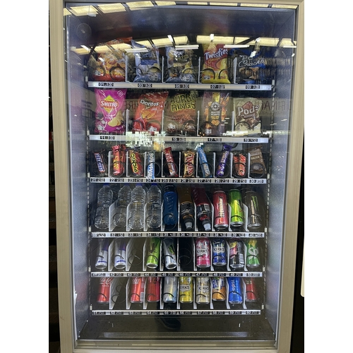 Pre-Owned Drink/Snack Refrigerated Vending Machine - Black/Silver - PO-1831