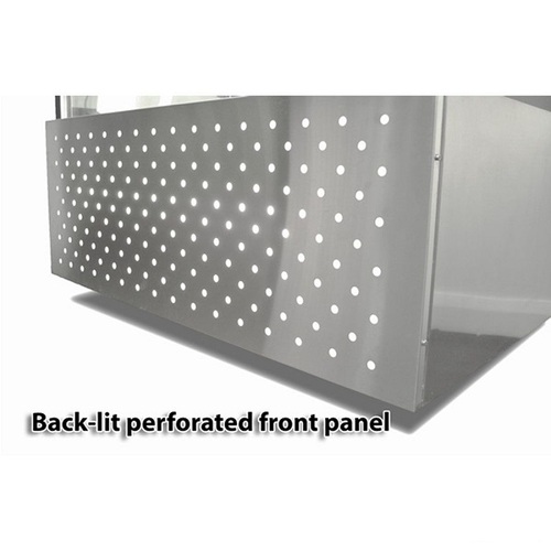 Bonvue SG150FA-2XB - Chilled Square Glass Cake Display 3 Tier - 1500mm  - SG150FA-2XB