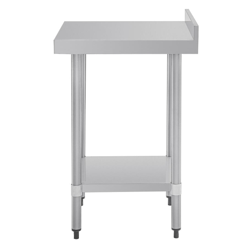 Vogue Stainless Steel Prep Table with Splashback 600x600x900mm - T379