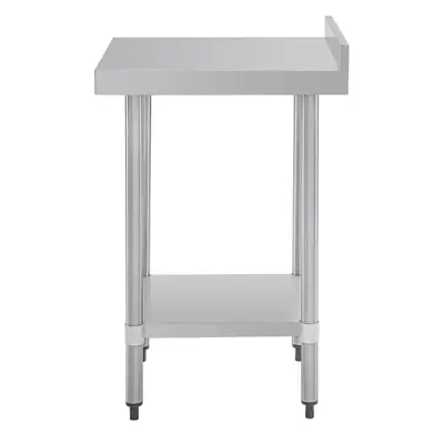 Vogue Stainless Steel Prep Table with Splashback 600x600x900mm - T379