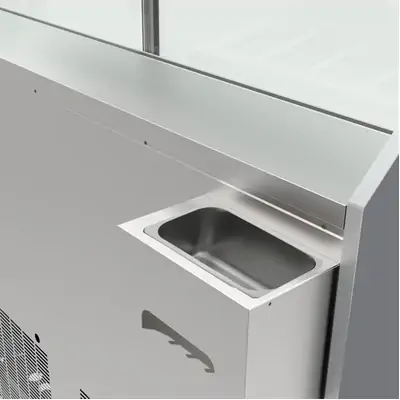 Polar U-Series UA058-A 6 Pan Ice Cream Serve Over Display Freezer - UA058-A