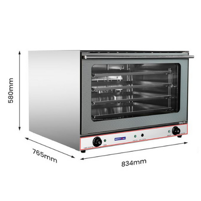 ConvectMax YXD-8AE - Heavy Duty Stainless Steel Convection Oven w/ Press Button Steam - YXD-8AE