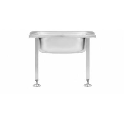3Monkeez AB-CS-L Cleaner's Sink with Grate and Adjustable Legs - AB-CS-L