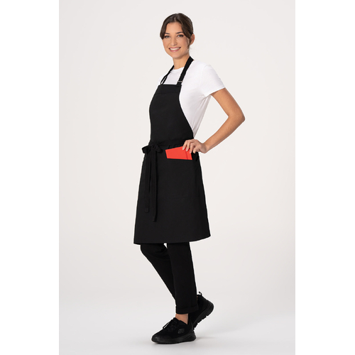 Chef Works Lockharte Canvas Bib Apron - AB802-BLK - AB802-BLK