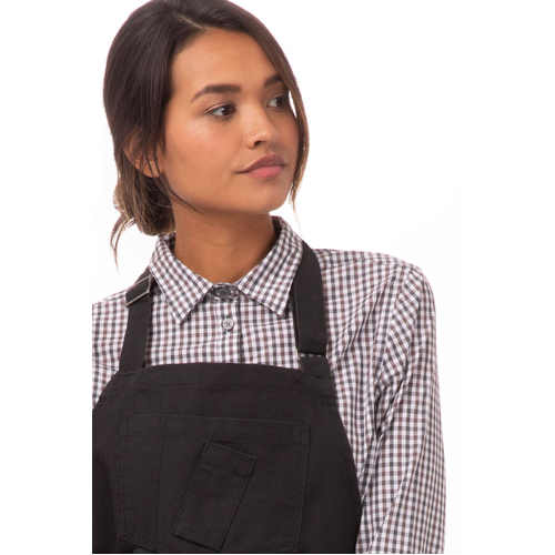 Chef Works Rockford Bib Apron - ABKV053-SGY - ABKV053-SGY