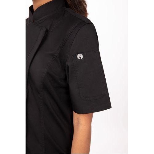 Chef Works Springfield Chef Jacket - BCWSZ006-BLK-XS - BCWSZ006-BLK-XS