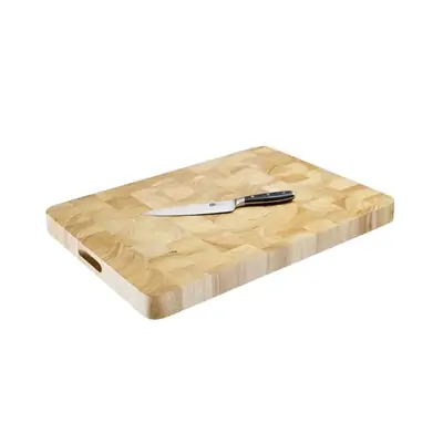 Vogue Rectangular Wooden Chopping Board Large 610x455x45mm - C460