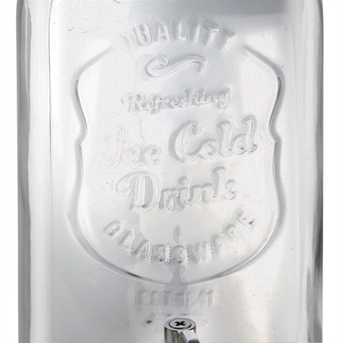 Olympia Clip-Top Water Dispenser Printed "Ice Cold Drink" 3.6Litres - CN680