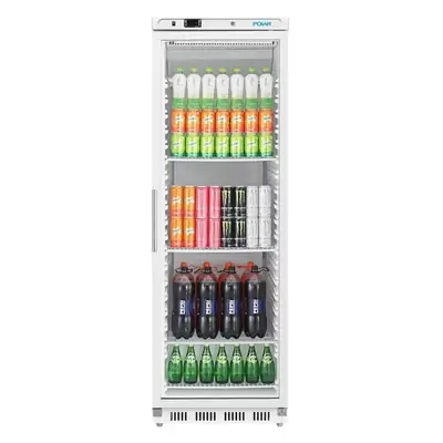 Polar C-Series Upright Display Fridge White 400Ltr - CZ786-A