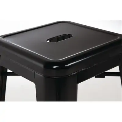 Bolero High Metal Bar Stools Black (Pack of 4) - DL881