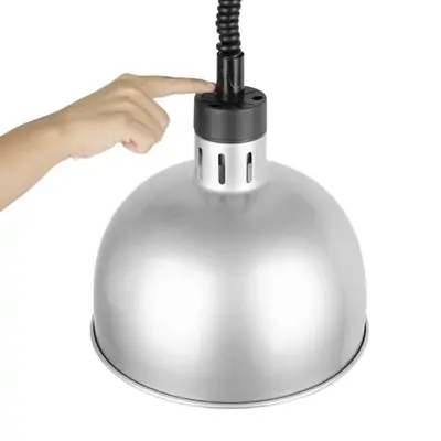 Apuro DY461-A Retractable Dome Heat Shades Silver Finish - DY461-A