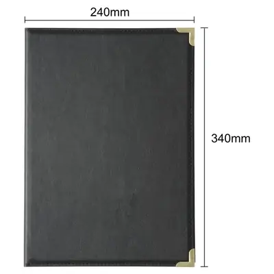 Olympia Leatherette Style Menu Cover A4 2 Card - E221