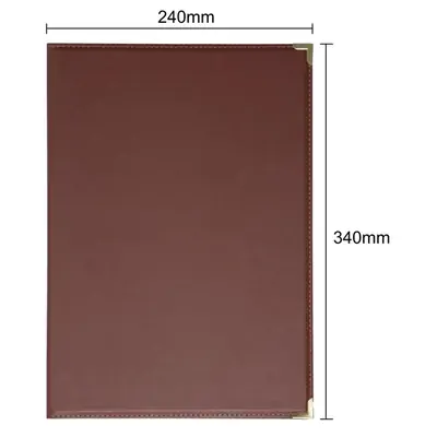 Olympia Leatherette Style Menu Cover A4 4 Card - E222