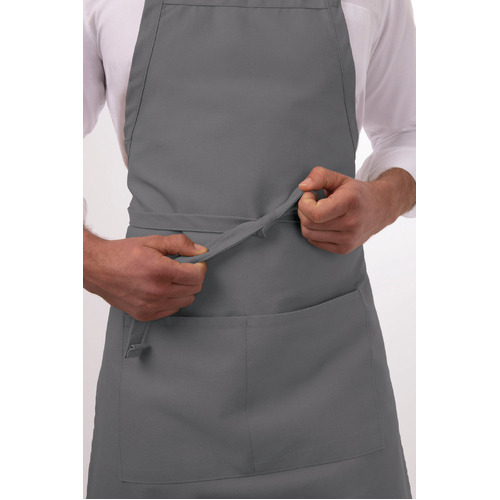 Bib Apron - Grey - F8-GRY - F8-GRY