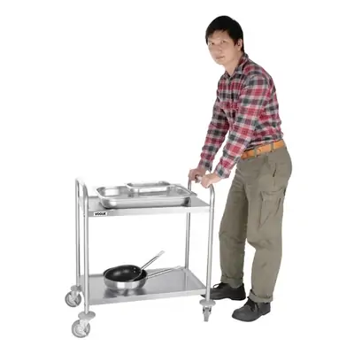 Vogue 2 Tier Flat Pack Trolley 825x710x405mm  - F996