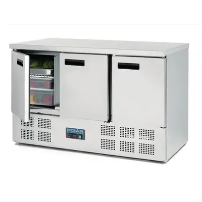 Polar G622-A G-Series Triple Door Counter Fridge 368Ltr - G622-A