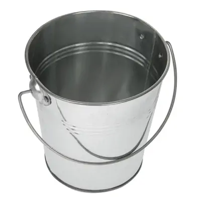Round Galvanised Bucket 132x135mm - GF247
