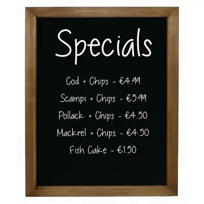 Olympia Chalkboard with Wood Frame 600x800mm - GG107