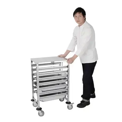 Vogue Gastronorm 1/1 Racking Trolley (7 Level) - GG498