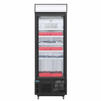 Polar GH428-A G-Series Upright Display Freezer Black - 412Ltr - GH428-A