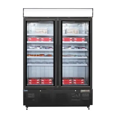 Polar GH429-A G-Series Upright Display Freezer Black - 920Ltr - GH429-A