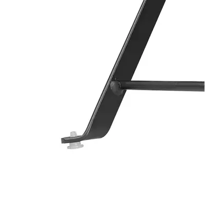 Bolero Black Square Pavement Style Steel Table - GK989