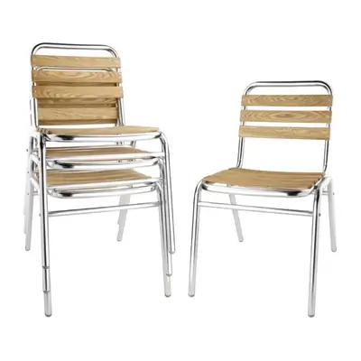 Bolero Ash Bistro Side Chair (Pack of 4) - GK997