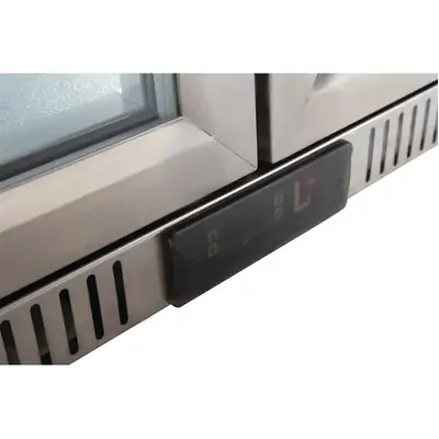 Polar GL009-A G-Series Under Counter Back Bar Cooler with Hinged Doors Stainless Steel 330Ltr - GL009-A