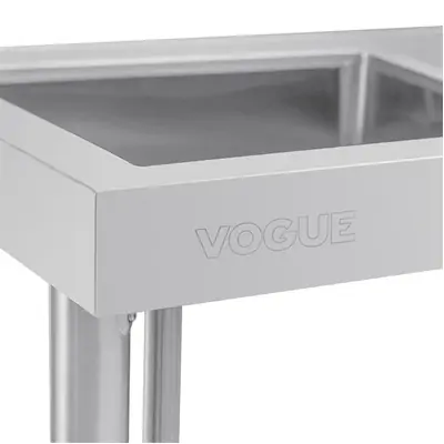 Vogue Single Bowl Sink R/H (90mm Drain) Drainer 1000mm - HC900