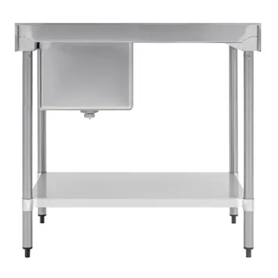 Vogue Single Bowl Sink L/H Drainer (90mm Drain) 1000x700mm - HC913
