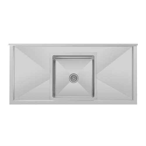 Vogue Single Bowl Sink Double Drainer (90mm Drain) 1500x700mm - HC918